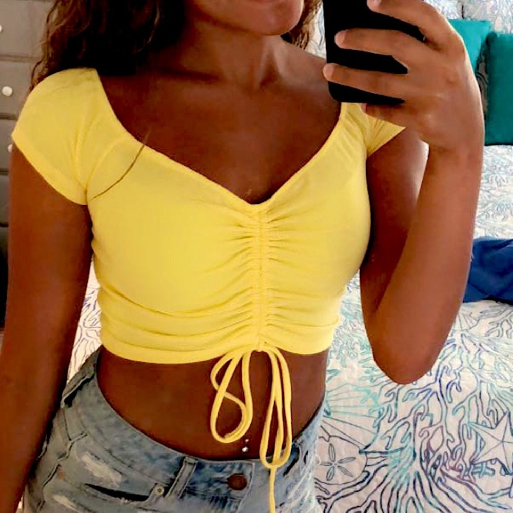 Forever 21 yellow top